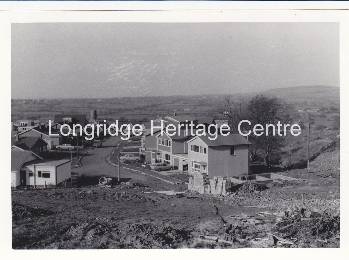 6995A - Chaigley Road - Under construction, view from Higher Road - 1970